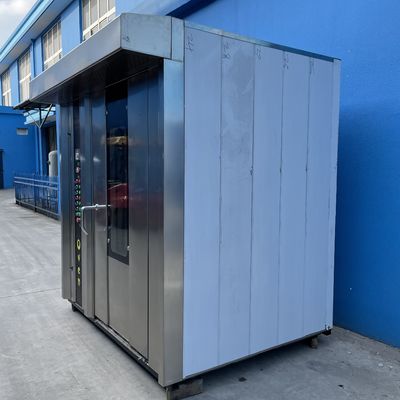 64 δίσκοι πετρέλαιο ντίζελ περιστρεφόμενος φούρνος για την παραγωγή ψωμιού μηχανή στη Σαγκάη