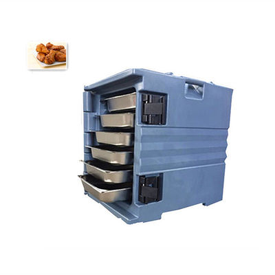 Γκρίζο πλαστικό απομονωμένο κουτί διανομής τροφίμων για εμπορικά νουντλς πίτα γρήγορο φαγητό