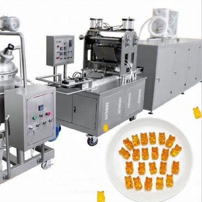 500KG Παραγωγή Μικρό Lollipop Jelly Toffee Σκληρή μηχανή κατασκευής γλυκών 1900x980x1700mm