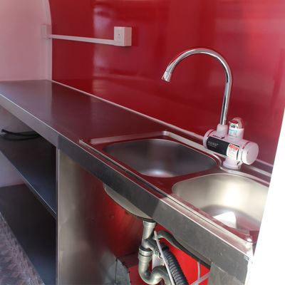 110V/220V/380V Voltage Mobile Food Cart για εξατομικευμένες πωλήσεις χοτ ντογκ και τσιπς πατάτας