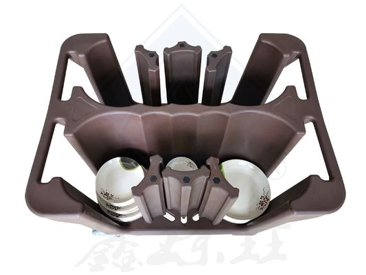 Ρυθμίσιμο πιάτο Caddy Dish συλλέγοντας τροχό για αποθήκευση πιάτων και καρότσι ευκολία