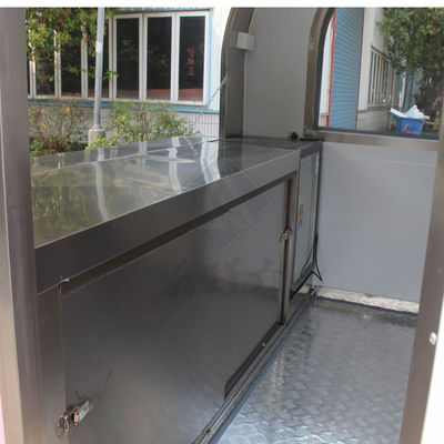 2300*1650*2300mm Εταιρική λειτουργία σνακ Κινητό καρότσι τροφίμων με κρέπες με καραμέλες