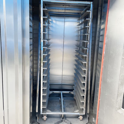 Ατσάλι από ανοξείδωτο χάλυβα 16 δίσκοι Ντίζελ πετρέλαιο Εμπορικό Ηλεκτρικό φεγγαρόπιτα Κονβέκτιση Φούρνο Ασημένιο