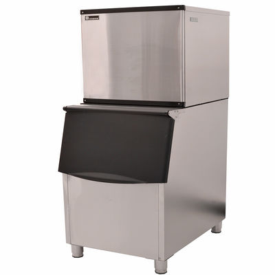 Εμπορική βιομηχανική μηχανή κατασκευής πάγου 220V με χωρητικότητα αποθήκευσης πάγου 300Kg