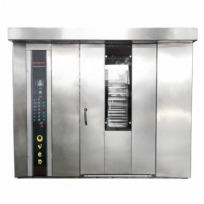 Ηλεκτρική πηγή Αέριο ψωμί συσκευές αρτοποιίας 32 δίσκοι περιστροφικός φούρνος Εμπορική μηχανή αρτοποιίας
