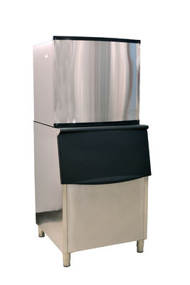 Μηχανή πάγου από ανοξείδωτο χάλυβα πλήρως αυτόματη βιομηχανική μηχανή πάγου με ποτήρα νερού