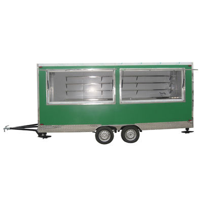 Κινητό ρυμουλκούμενο παραχώρησης από υαλοειδή για την πώληση κινεζικού γρήγορου φαγητού σε τροχούς