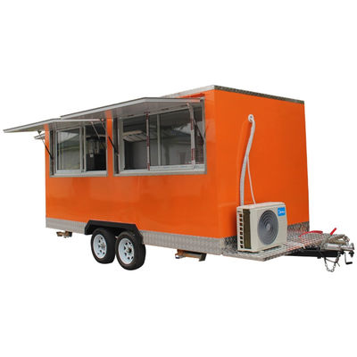 Εταιρεία επεξεργασίας λαχανικών Hot Dog Burger Trailer για Ιταλικό Ice Mobile Food Cart