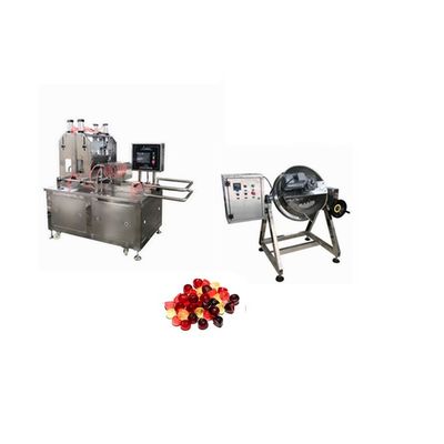 500 κιλά Star Hard Flat Lollipop Gummy Depositing Machine για την παραγωγή ζελέ γλυκών