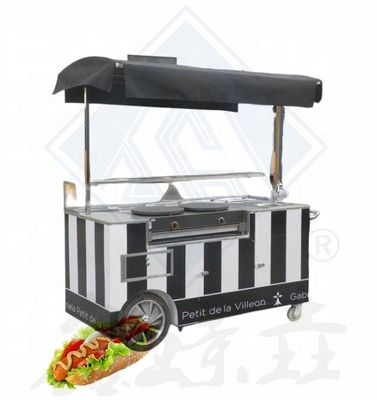 Τροχαίο τροφίμων Tornado Potato Mobile Food Steamer Cart με τροχούς 180*80*80 Φορητό