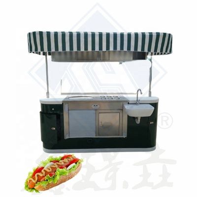 Τροχαίο τροφίμων Tornado Potato Mobile Food Steamer Cart με τροχούς 180*80*80 Φορητό