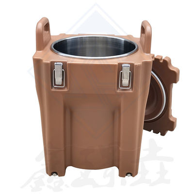 Απομονωμένο φορητό στρογγυλό βαρέλι ψυγείο ποτών για θέρμανση τροφίμων ντουλάπι εύκολο στο καθαρισμό