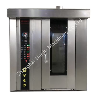 Εξοπλισμός αρτοποιίας 8 δίσκοι ψωμί φούρνος αρτοποιίας με ατμό και 16 δίσκοι