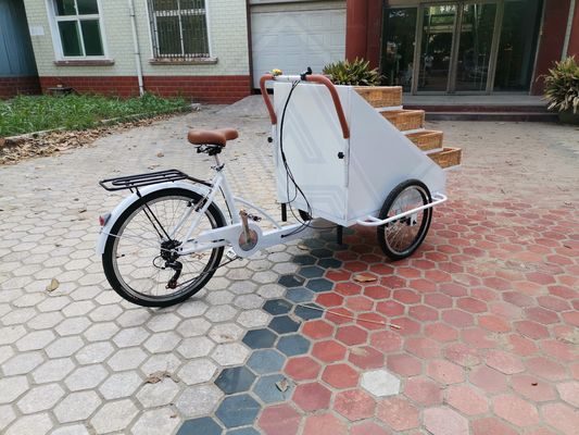 Βίντεο Τεχνική Υποστήριξη Προσαρμοσμένο τροφίμων Snack Truck Ηλεκτρικό ποδήλατο για καυτό καλάθι τροφίμων