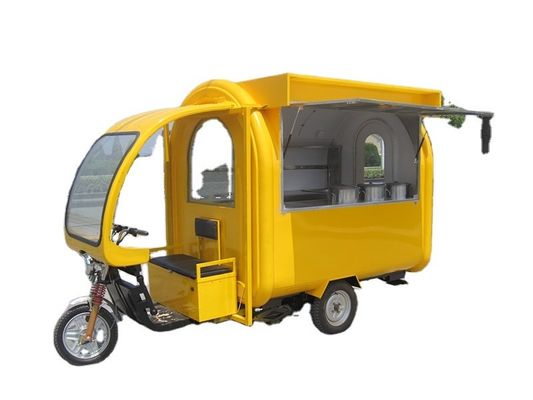 Πλήρως εξοπλισμένη κουζίνα μοτοσυκλέτα τρίκυκλος για οδική κινητή παγωτό ποτά και σνακ