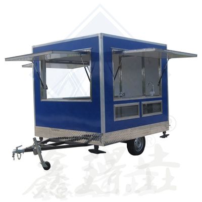 Προσαρμοσμένο χρώμα Βίντεζ τροφικό φορτηγό Πλήρως εξοπλισμένο εστιατόριο Κοτόπουλο Ροτίσερι Γκριλ