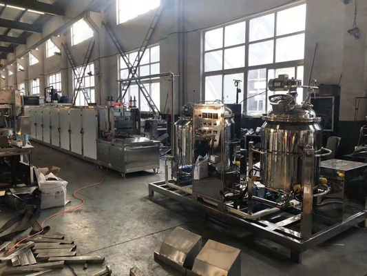 Παραγωγή διαφορετικών ειδών καραμέλες με αυτόματη μηχανή κατασκευής καραμέλας 150kg / h