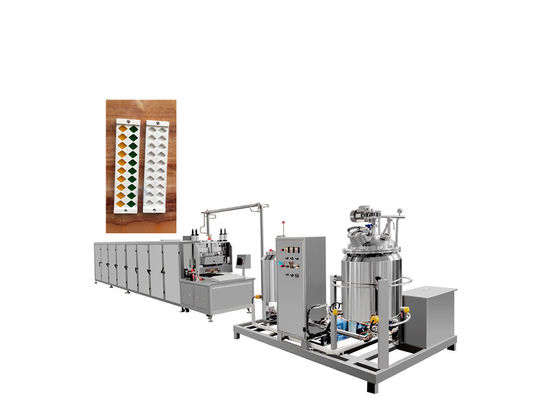 Αυτοματοποιημένη 150kg/h βιομηχανική μηχανή κατασκευής γλυκών Lollipop