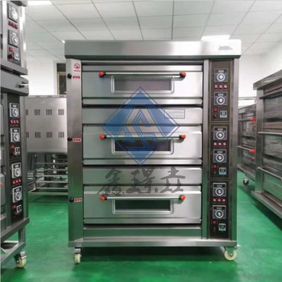 0.1kw Εμπορικός φούρνος φούρνου με αέριο 3/4 κατάστρωμα Φούρνος φούρνου με αέριο
