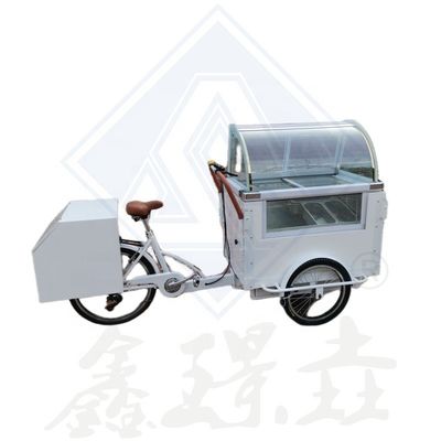 Εμπορική λειτουργία Snack Hot Food Cart Mobile Trailer Street Cart για το ποδήλατο Snack Food
