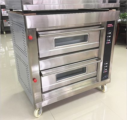 0.1kw Ηλεκτρικός φούρνος για ψωμί 3 κατάστρωμα 12 δίσκοι