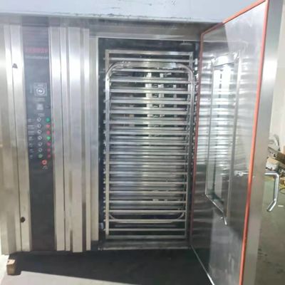 Βιομηχανικοί τροχαίοι φούρνοι ψωμιού Γαλλικός κέικ ψωμιού Εμπορικός τροχαίος φούρνος ψήσιμου 1500 KG