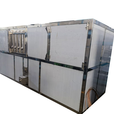 Τετραγωνική μηχανή πάγου με μέγεθος πάγου 29mm*29mm*22mm και ημερήσια χωρητικότητα 5000kgs