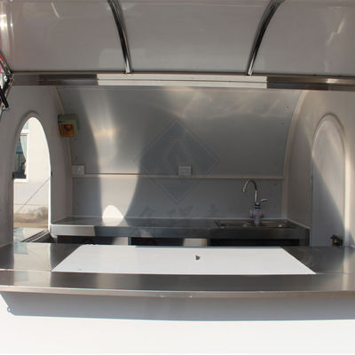 Μεγάλη διάρκεια ζωής 250 στρογγυλό μοντέλο κινητό φορτηγό τροφίμων με ένα άξονα