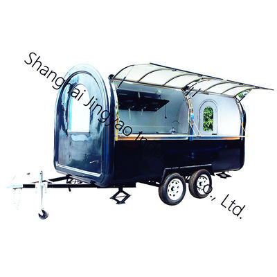 500kg/h χωρητικότητα ρυμουλκούμενο γρήγορου φαγητού με καρότσι ποπ-κορν και μηχανή παγωτού Taiyaki