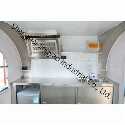 Ηλεκτρική κινητή ροτίσερι Τρέιλερ κοτόπουλου BBQ Grill 220*160*210cm για την επιχείρηση τροφίμων