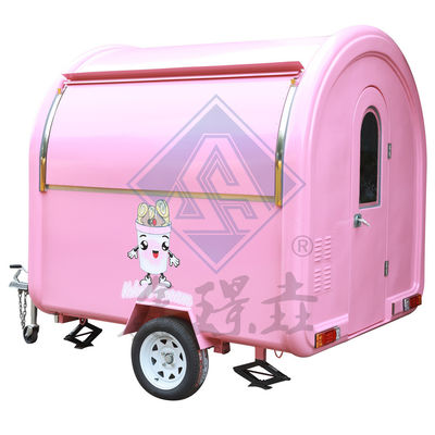 Στρογγυλό μοντέλο κινητό φορτηγό τροφίμων για εξωτερικά σνακ και ποτά στο 250 Commercial Street