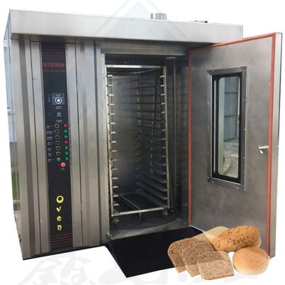 Ανταγωνιστικός επαγγελματικός ελκυστικός φούρνος αερίου με παραγωγική ικανότητα 100 kg/ώρα και 32 δίσκους