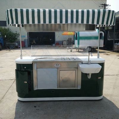 Προσαρμοσμένο χρώμα Εξωτερική οδική πώληση ατσάλινο φορτηγό τροφίμων με πλήρη κουζίνα