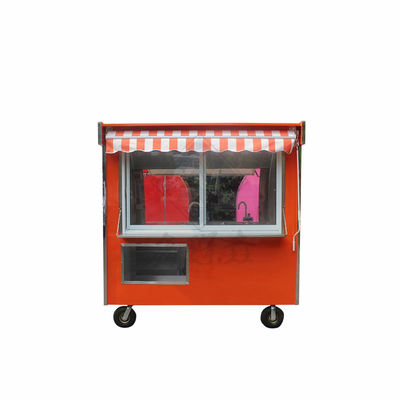 Πλήρως εξοπλισμένο φορτηγό τροφίμων 220cm μονό διπλό άξονα εμπορικό στρογγυλό μοντέλο με κάλυψη