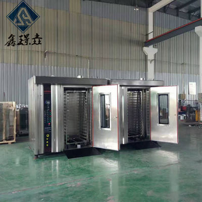 Μετά την εξυπηρέτηση Τεχνική υποστήριξη βίντεο 32 δίσκοι αέριο περιστροφικό ράφι φούρνο για τηγανίτες