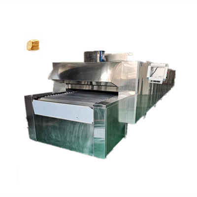 10m Βιομηχανικό τούνελ Φούρνο για βουτυρόγαλα σκληρά μπισκότα μπισκότα Ηλεκτρική πηγή ενέργειας