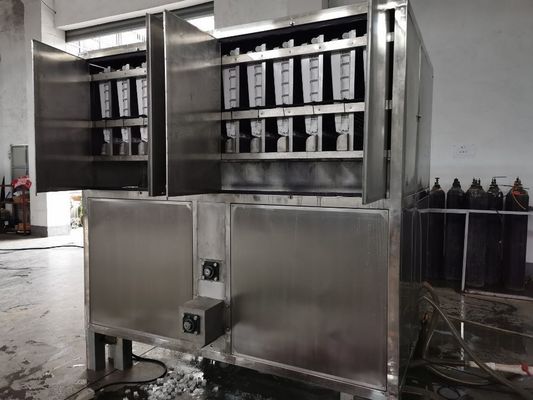 Υψηλής παραγωγικότητας βιομηχανική μηχανή ψύξης με αέρα για την κατασκευή πάγου 22x22x22mm/28x28x22mm