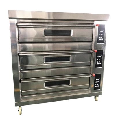 Εμπορικός φούρνος πίτσας αερίου από ανοξείδωτο χάλυβα για τηγανίτες και μπισκότα στη Σαγκάη
