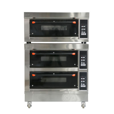 Καταστήματα τροφίμων και ποτών Πολλαπλές δεξαμενές Φούρνος αερίου για ψήσιμο ψωμί πίτσα κρέας μπαγκέτα στο ψήσιμο