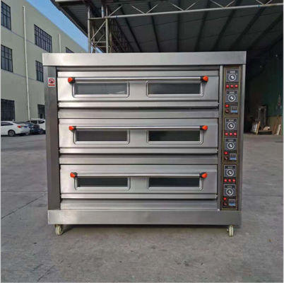 Καταστήματα τροφίμων και ποτών Πολλαπλές δεξαμενές Φούρνος αερίου για ψήσιμο ψωμί πίτσα κρέας μπαγκέτα στο ψήσιμο