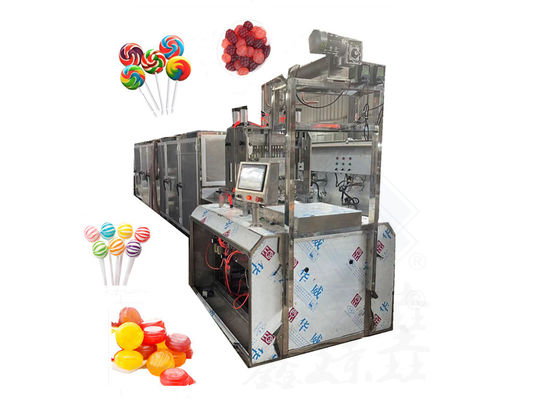 40-50kg/h Soft Candy Making Drop Roller και Lollipop Candy Machine για την ιταλική αγορά