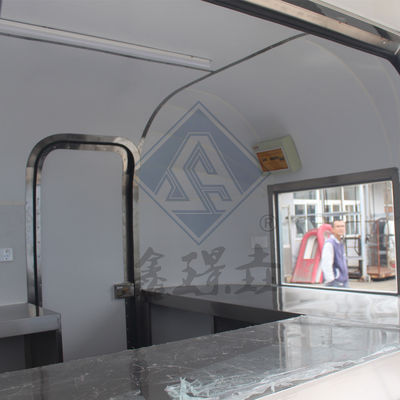 1000 KG προσαρμοσμένο χρώμα κινητό φορτηγό τροφίμων με σχεδιασμό μονο/διπλό άξονα