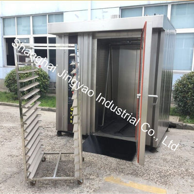 Εξοπλισμός αρτοποιίας με αέριο 34 και 68 δίσκοι Φούρνος περιστροφής θερμού αέρα για τη μαγειρική 200kg/ανά ψωμί
