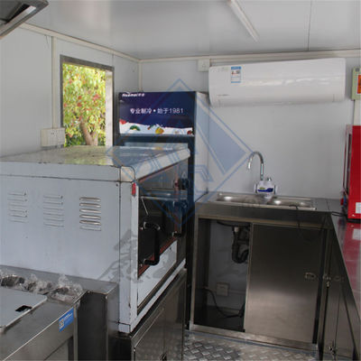 3M μονό/διπλό άξονα σχεδιασμός κινητό προσαρμοσμένο βιομηχανικό κινητό φορτηγό τροφίμων από ανοξείδωτο χάλυβα