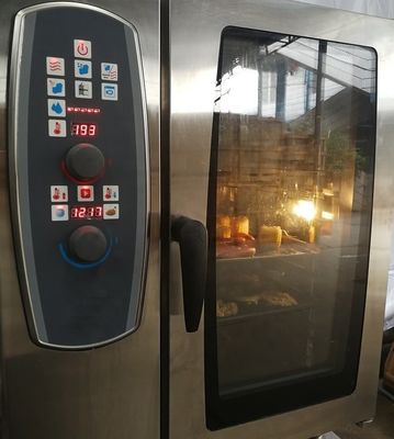 Πολυλειτουργικός ηλεκτρικός φούρνος ατμού 6 στρωμάτων από ανοξείδωτο χάλυβα 9000/10000/11000