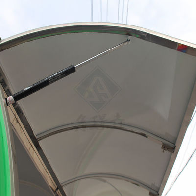 Προσαρμοσμένο βιομηχανικό στρογγυλό μοντέλο τετραγωνικό κινητό φορτηγό τροφίμων 2.8M μεμονωμένο / διπλό άξονα