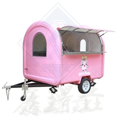 Προσαρμοσμένο βιομηχανικό στρογγυλό μοντέλο τετραγωνικό κινητό φορτηγό τροφίμων για εξωτερική οδική πώληση