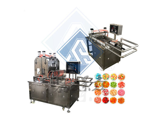 Μεγάλη παραγωγή 500KG μηχανή γλυκά για την παραγωγή Lollipop και Gummy Bear στη Σαγκάη