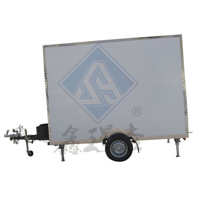 Δυνατότητα αποθήκευσης 220 Κινητό προσαρμοσμένο βιομηχανικό με καμπαναριό τετραγωνικό κινητό φορτηγό τροφίμων