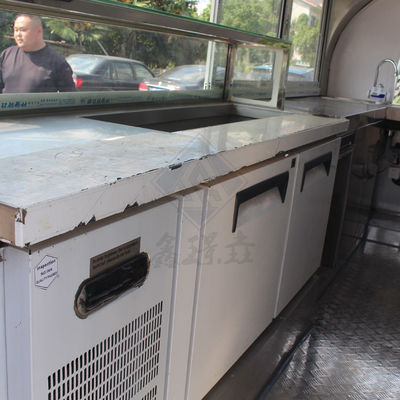 Εξωτερική οδική πώληση 580 Κινητό φορτηγό τροφίμων με κάλυψη και λειτουργία μηχανών